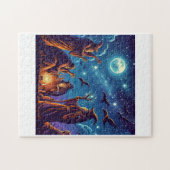 魔術師が魔術を使う ジグソーパズル (横)