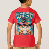 魔術師のかわいい猫 Tシャツ (裏面)