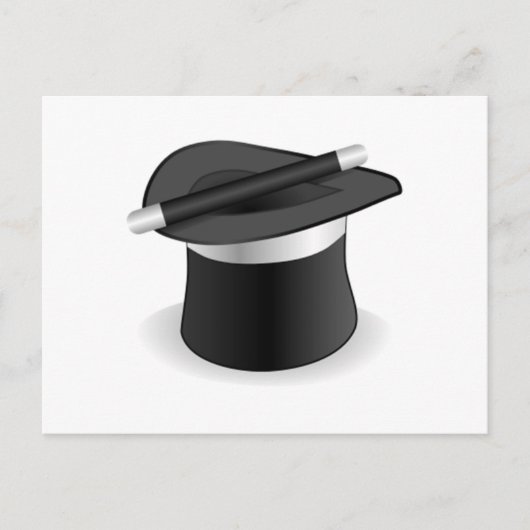 魔術師の杖と帽子 ポストカード (正面)