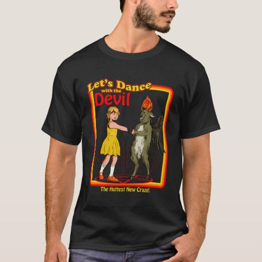 魔術師は悪魔のバプホメットと踊ろう土 Tシャツ (正面)