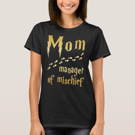 魔術師ママ、いたずらのマネージャー Tシャツ (正面)