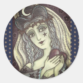 魔術師、ゴシック魔女ハートシール丸シート ラウンドシール