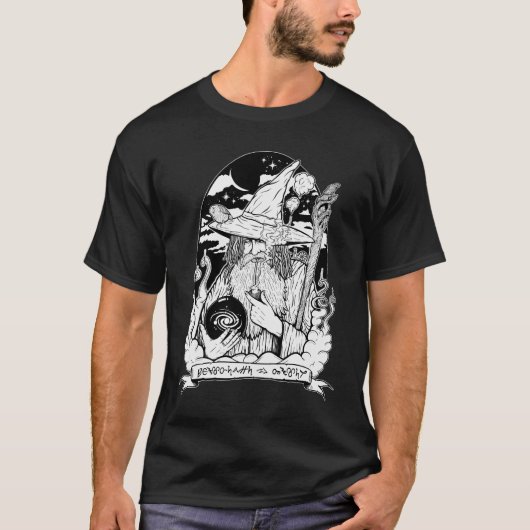 魔術師 - 知識は力なり Tシャツ (正面)