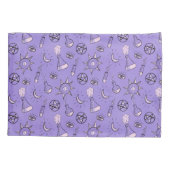 魔術的なオカルトシンボルパターン – 神秘的な魔法 枕カバー (裏面)