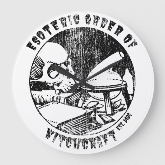 魔術魔法秩序オカルト魔女錬金術師 ラージ壁時計 (正面)
