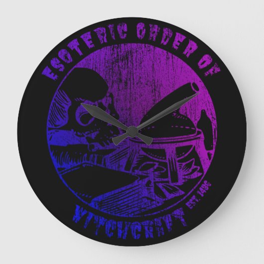 魔術魔法秩序オカルト魔女錬金術師 ラージ壁時計 (正面)