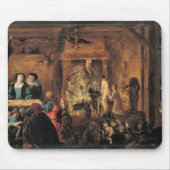 魔術1633年の場面 マウスパッド (正面)