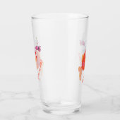 魚おもしろいと虫のガラス – カスタム文字 タンブラーグラス (右)