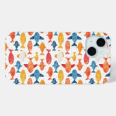 魚おもしろいのカラフル柄 Case-Mate iPhoneケース (裏面 (横))