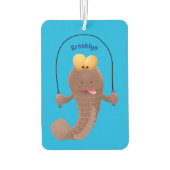 魚おもしろいのマンガをスキップ カーエアーフレッシュナー (裏面)