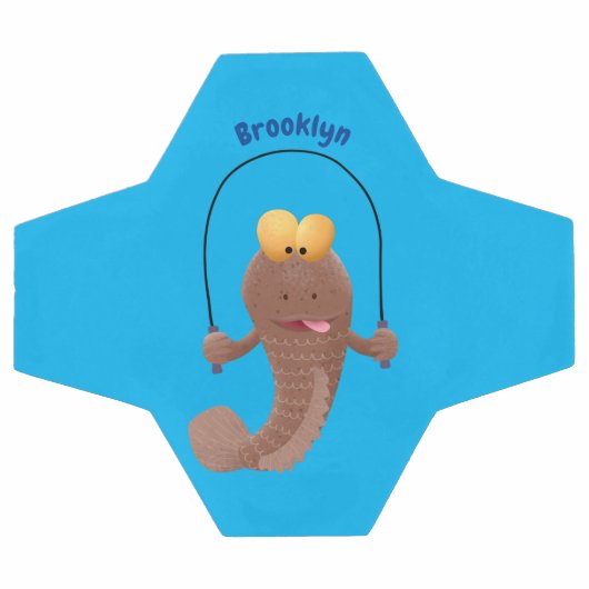 魚おもしろいのマンガをスキップ サッカーボール (フラット)