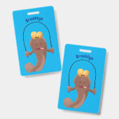 魚おもしろいのマンガをスキップ バッジ (正面＆裏面)