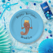 魚おもしろいのマンガをスキップ ペーパープレート (パーティー)