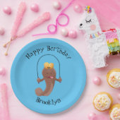 魚おもしろいのマンガをスキップ ペーパープレート (パーティー)