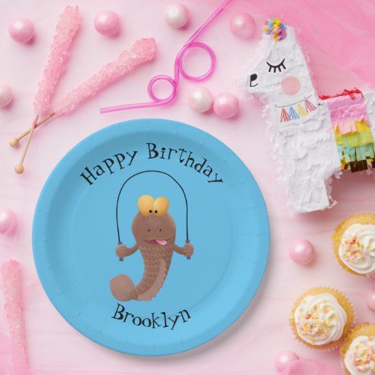 魚おもしろいのマンガをスキップ ペーパープレート (パーティー)