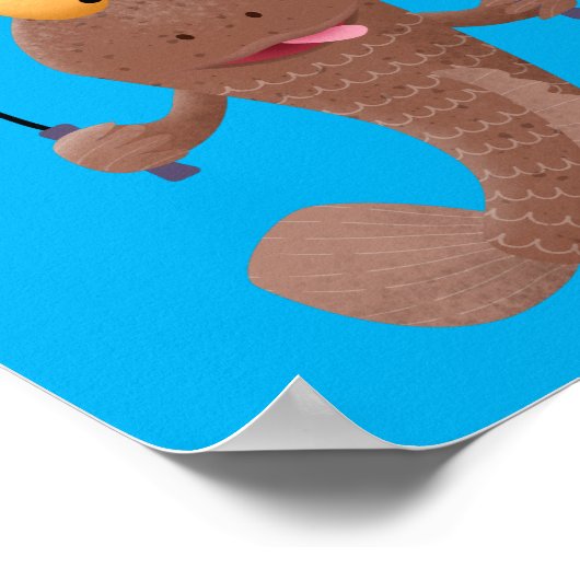 魚おもしろいのマンガをスキップ ポスター (角)