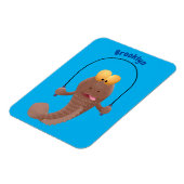 魚おもしろいのマンガをスキップ マグネット (左側)