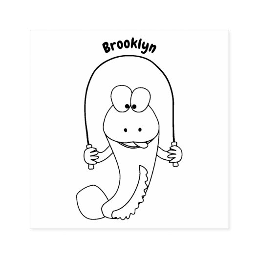 魚おもしろいのマンガをスキップ ラバースタンプ (インプリント)