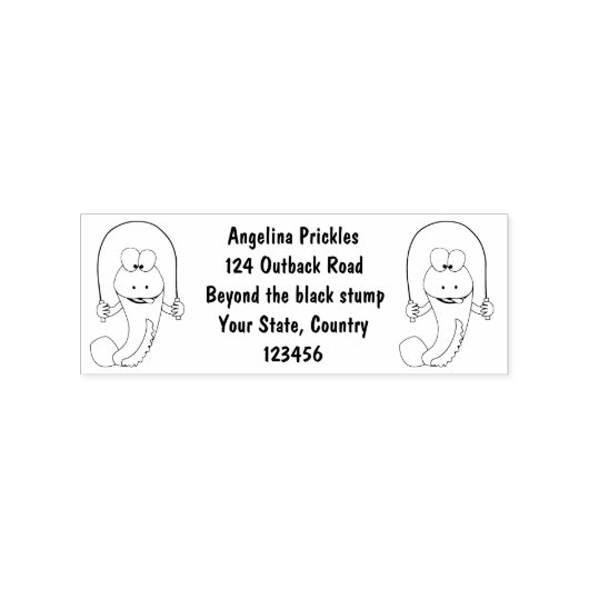 魚おもしろいのマンガをスキップ ラバースタンプ (インプリント)