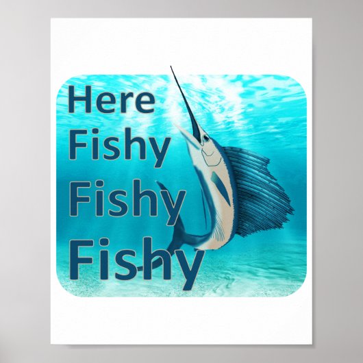 魚おもしろいの魚の魚の魚 ポスター (正面)