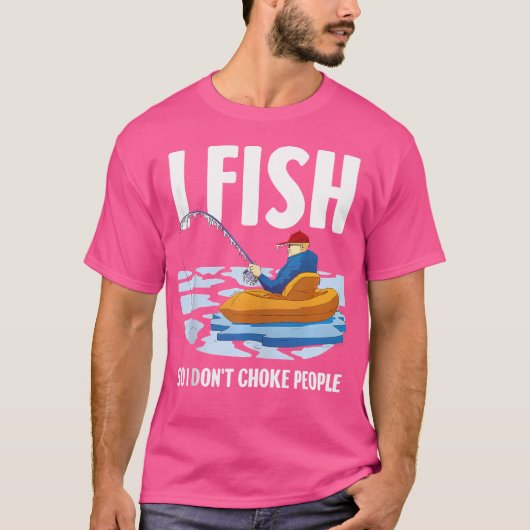 魚おもしろいを釣る Tシャツ (正面)