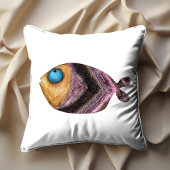 魚おもしろいイラストレーション装飾インテリア クッション
