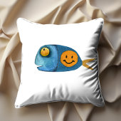 魚おもしろいイラストレーション装飾インテリア クッション