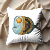 魚おもしろいイラストレーション装飾インテリア クッション