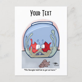 魚おもしろい物語はがき ポストカード