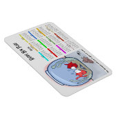 魚おもしろい物語2024カレンダー写真マグネット マグネット (右側)