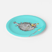 魚おもしろい誕生日 ペーパープレート (アングル)
