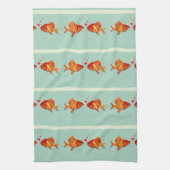 魚おもしろい キッチンタオル (縦)