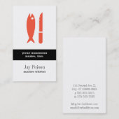 魚およびナイフ 名刺 (正面/裏面)