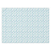 魚およびヒトデが付いているパターン テーブルクロス (正面(横))