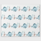 魚およびホック ラッピングペーパー (フラット)