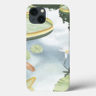 魚およびユリとのコイの池の反射 iPhone 13ケース