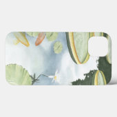 魚およびユリとのコイの池の反射 Case-Mate iPhoneケース (裏面 (横))