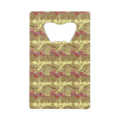 魚および波が付いているパターン クレジットカード栓抜き (裏面)