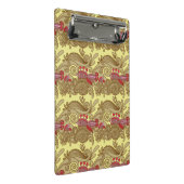 魚および波が付いているパターン ミニクリップボード (アングル)