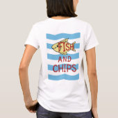 魚および破片 Tシャツ (裏面)