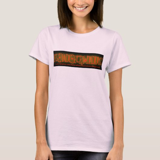 魚およびCrawDaddysの女性のTシャツ Tシャツ (正面)