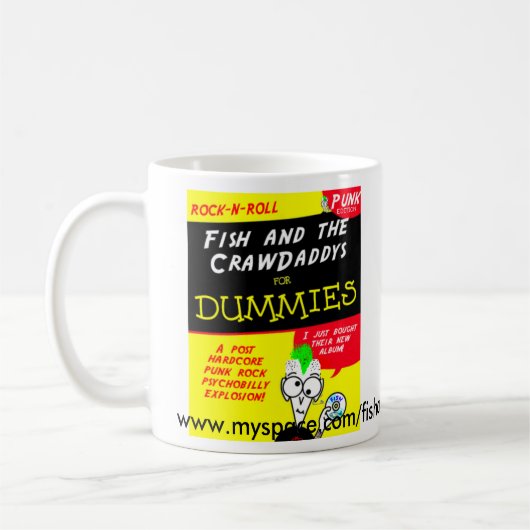 魚およびCrawDaddys -コーヒー・マグ コーヒーマグカップ (左)