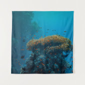 魚かわいらしとサンゴ タペストリー (正面)