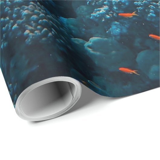 魚かわいらしとサンゴ ラッピングペーパー (ロールコーナー)