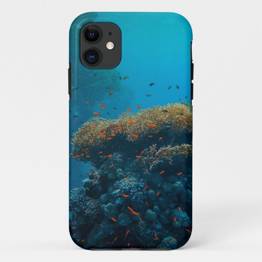 魚かわいらしとサンゴ Case-Mate iPhoneケース (裏面)