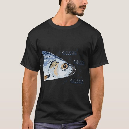 魚があなたを見つめてグゥグゥグゥ言っています Tシャツ (正面)