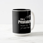 魚がかわいくないのでPescatarian ツートーンマグカップ (正面右)