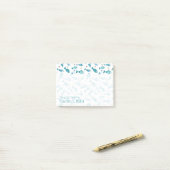 魚が付いているパターンおよびヒトデは|あなたの名前を加えます ポストイット (デスク上)