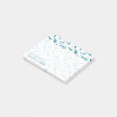 魚が付いているパターンおよびヒトデは|あなたの名前を加えます ポストイット (アングル)