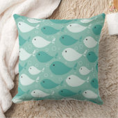 魚が付いているパターン クッション (ブランケット)